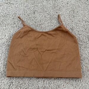 Wild Fable Tan Ribbed Tank Top